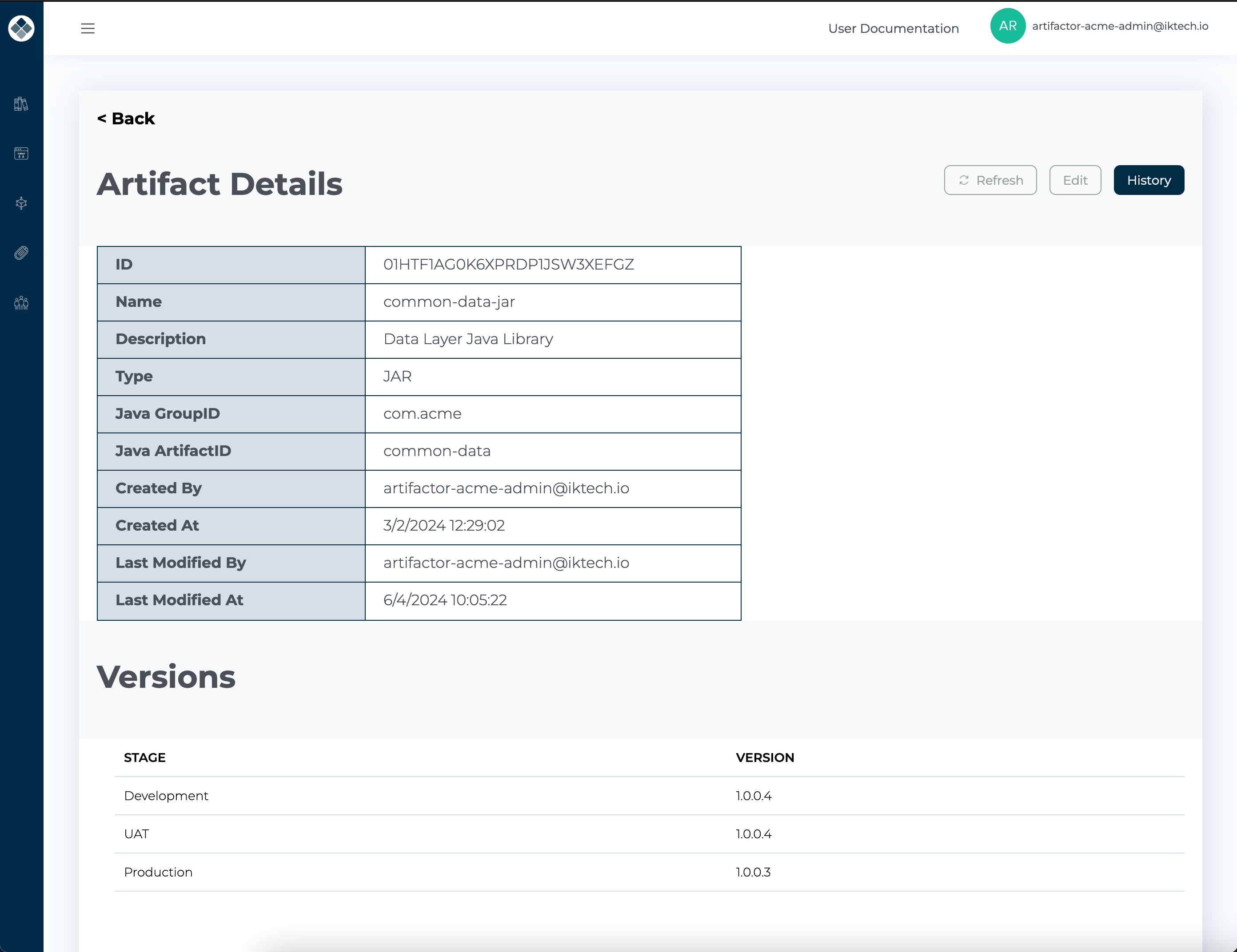 View Artifact Details Without Flow